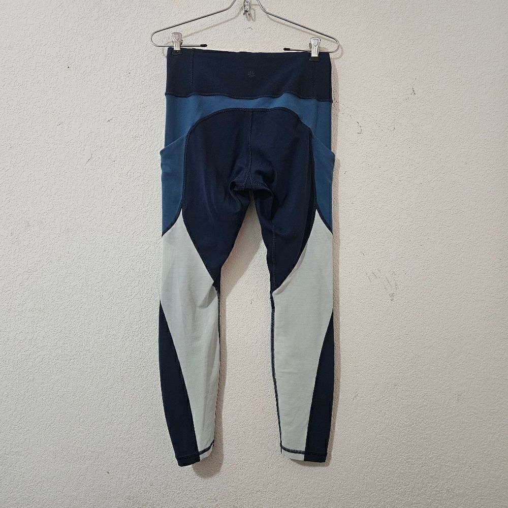 Athleta colorblock leggings small size women